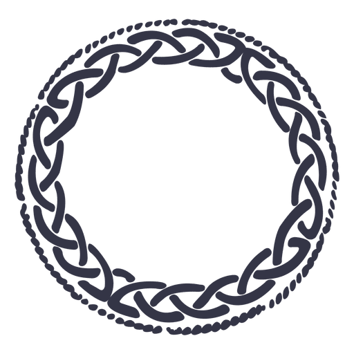 Celtic emblem wreath nordic PNG Design