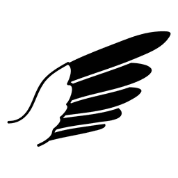 Silueta de ala de águila Diseño PNG