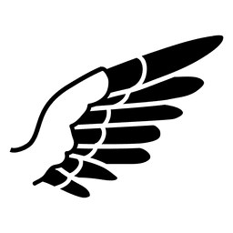 Silueta de ala de águila 02 Diseño PNG