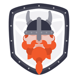 Escudo com ícone Viking