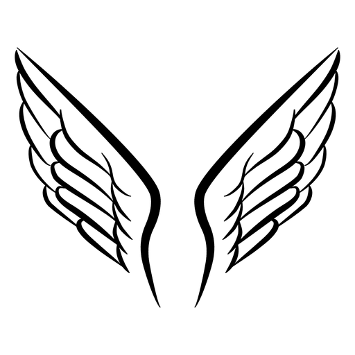 Logotipo da asa aberta 01 Desenho PNG