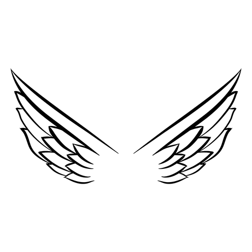 Logotipo da asa aberta 02 Desenho PNG