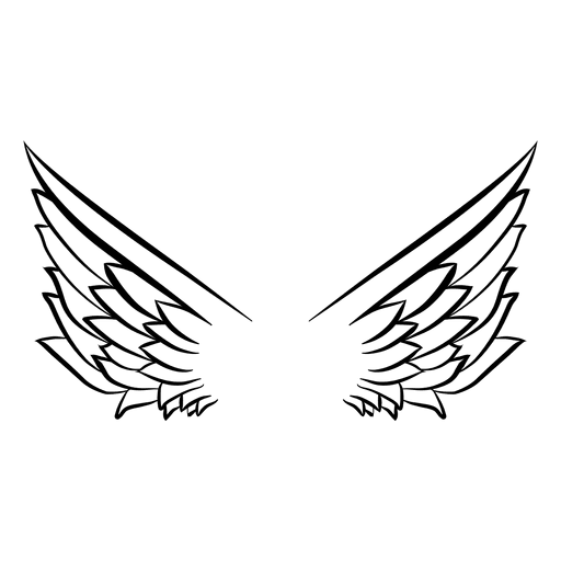 Logotipo da asa aberta 03 Desenho PNG