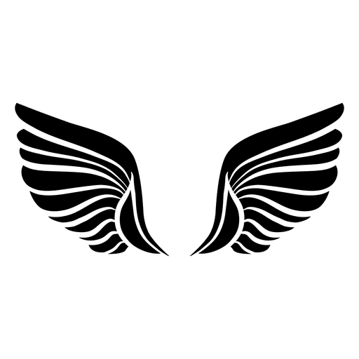 Logotipo da asa aberta 05 Desenho PNG