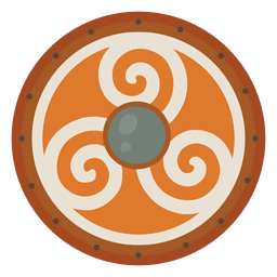 Shield nordic warrior war PNG Design
