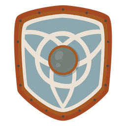 Viking war shield icon PNG Design