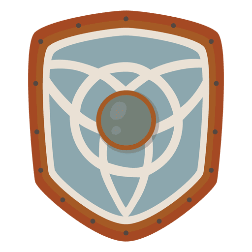 Icono de escudo de guerra vikingo