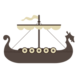 Viking boat ship icon PNG Design