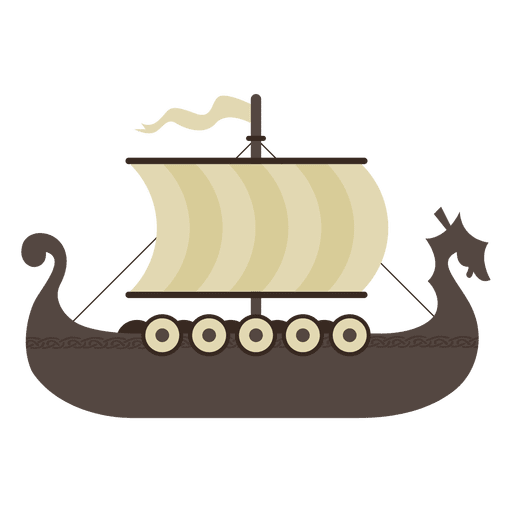 Ilustraci?n de barco vikingo