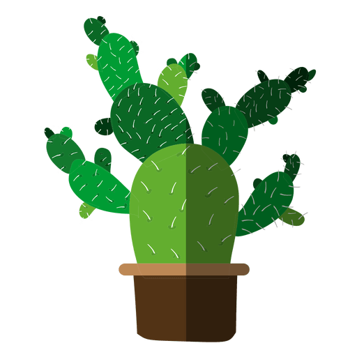 Design PNG E SVG De Planta Do Deserto Com Cactos Planos Para Camisetas