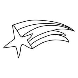 Estrela cadente Desenho PNG
