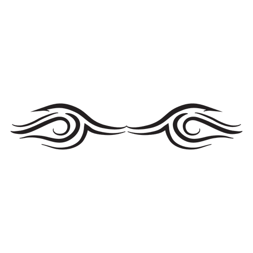 Ornamento tribal del tatuaje de las telas a rayas Diseño PNG