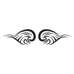 Traço tribal de risca de giz Desenho PNG
