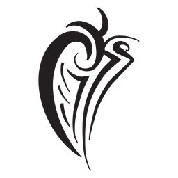 Isolated tribal wing pinstripes PNG Design