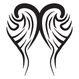 Tribal wings pinstripes PNG Design