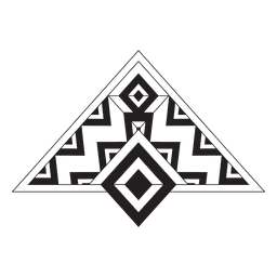Tribales a rayas boho Diseño PNG