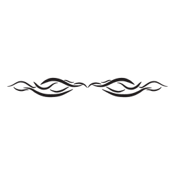 Divisor de rayas tribales Diseño PNG