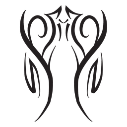 Ilustración de trazo de rayas tribales Diseño PNG