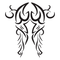 Tatuaje de trazo de rayas tribales de camión Diseño PNG
