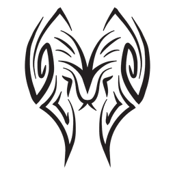 Líneas de trazo tribales a rayas Diseño PNG