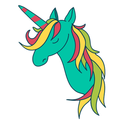 Fantasie Einhorn Tier Illustration PNG-Design