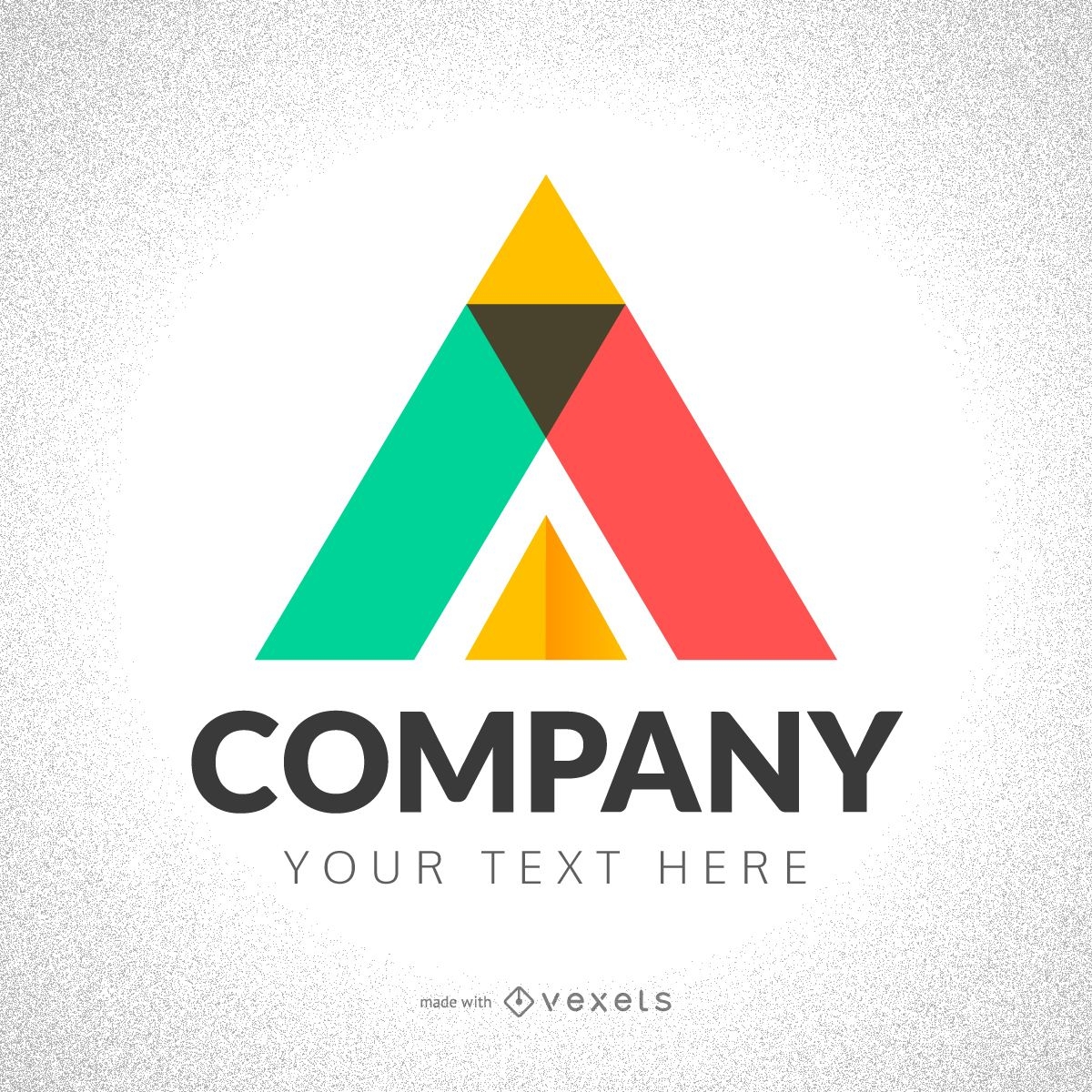 Abstract triangle logo maker