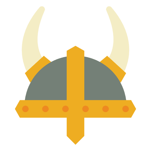 Casco guerrero vikingo guerra Diseño PNG