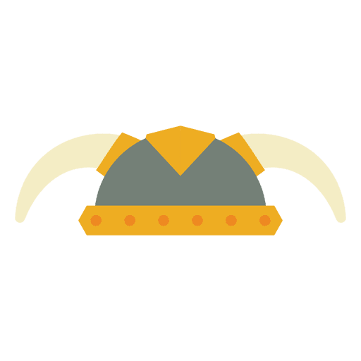 Icono de casco vikingo Diseño PNG