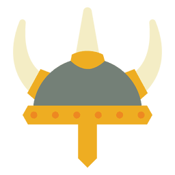 Yellow helmet war viking PNG Design
