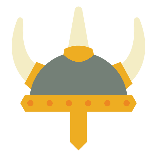 Yellow helmet war viking PNG Design