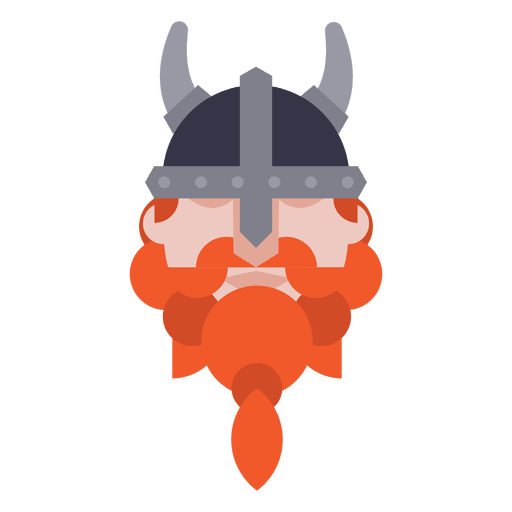 Avatar guerrero vikingo Diseño PNG
