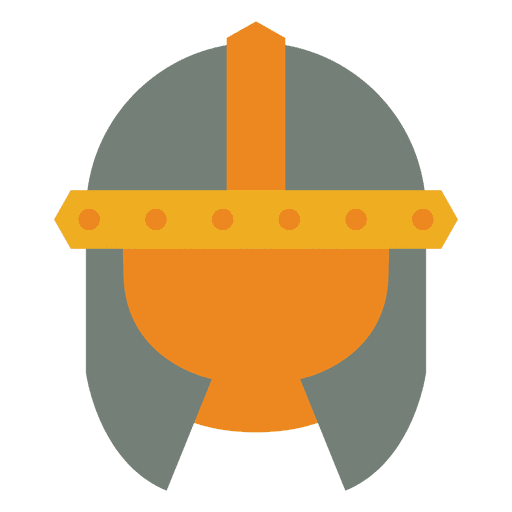 Icono de casco de guerra vikingo Diseño PNG