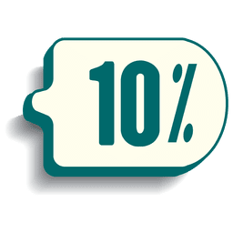 10% discount badge PNG Design