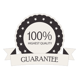 Sello retro 100% garantizado Diseño PNG