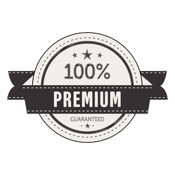 Etiqueta de selo 100 por cento premium Desenho PNG