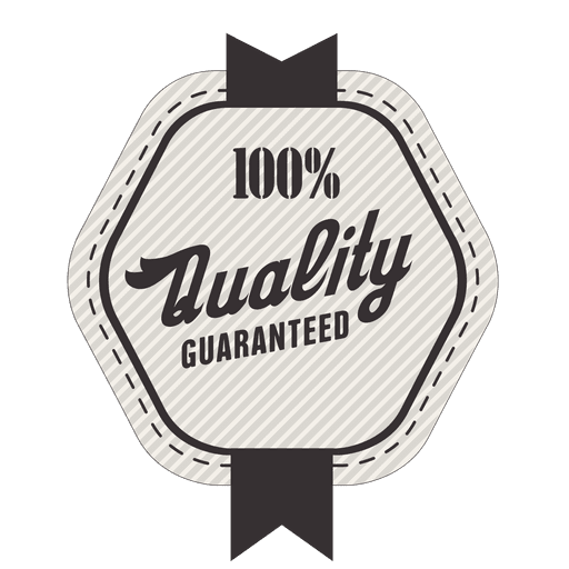 Selo garantido de 100 por cento de qualidade