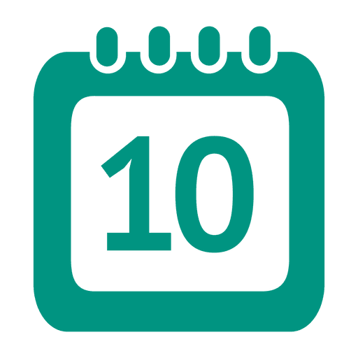 Icono Del Calendario Dia 10 Descargar Png Svg Transparente