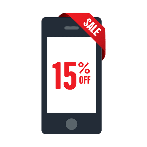 15 percent phone sale tag