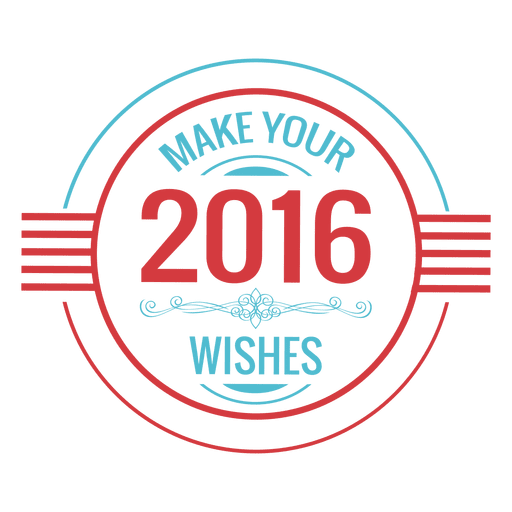 Download 2016 new year wishes badge - Transparent PNG & SVG vector file