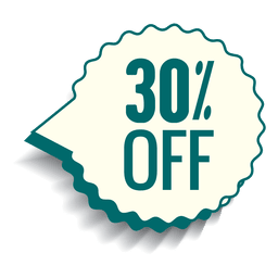 30% discount badge PNG Design