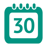 30th Day Calendar Icon Transparent PNG SVG Vector File