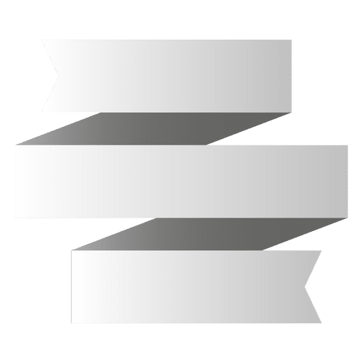 Banner de origami de 3 dobras Desenho PNG
