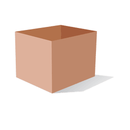 3d cardboard box Transparent PNG