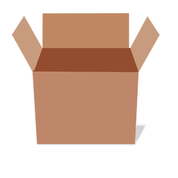 3d side view cardboard package Transparent PNG