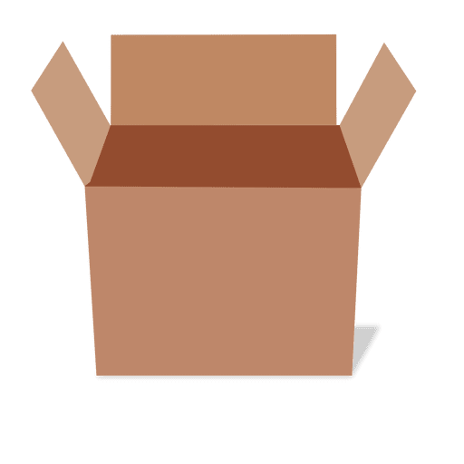 3d side view cardboard package PNG Design