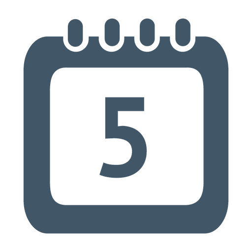 5. Tag Kalendersymbol PNG-Design