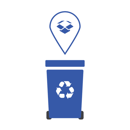 Blue recycling trash cardboard.svg PNG Design