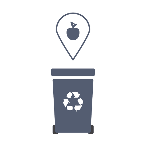 Grauer Recyclingmüll organisch.svg PNG-Design