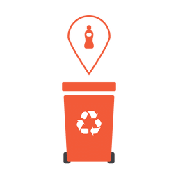 Orange recycling trash plastic.svg PNG Design Transparent PNG