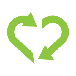 Recycling-Symbol Heart.svg PNG- Und SVG-Design Für T-Shirts